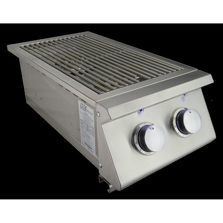 CGPRODUCTS Premier Double Side Burner Slide-in with Blue LED RJCSSBL